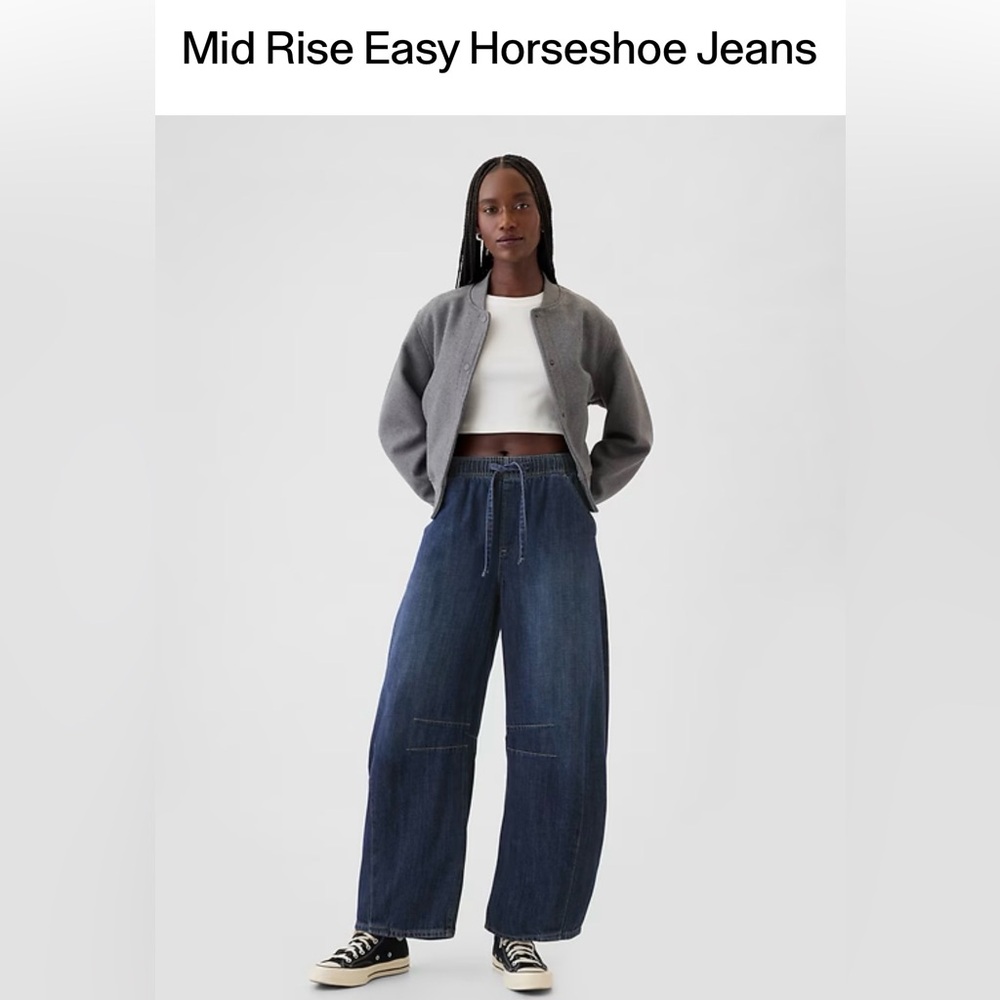 Gap Women's Mid Rise Easy Horseshoe Jeans NWT